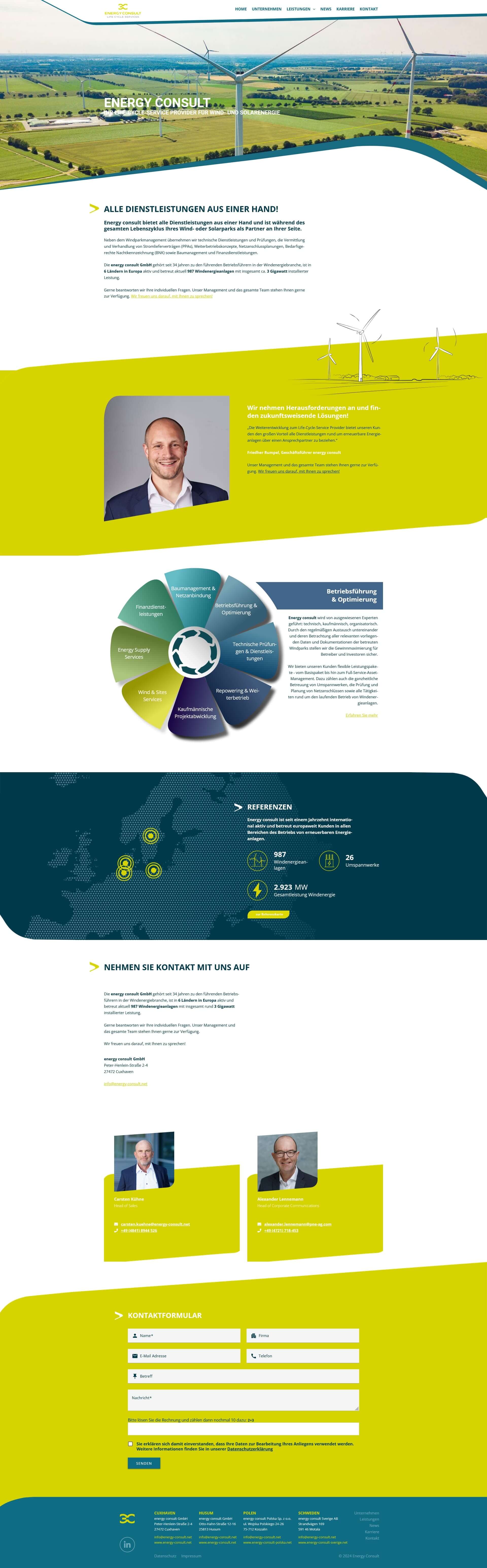Ecp01 Nordzuwort Agentur Für Gestaltung Kunde Energyconsult Website