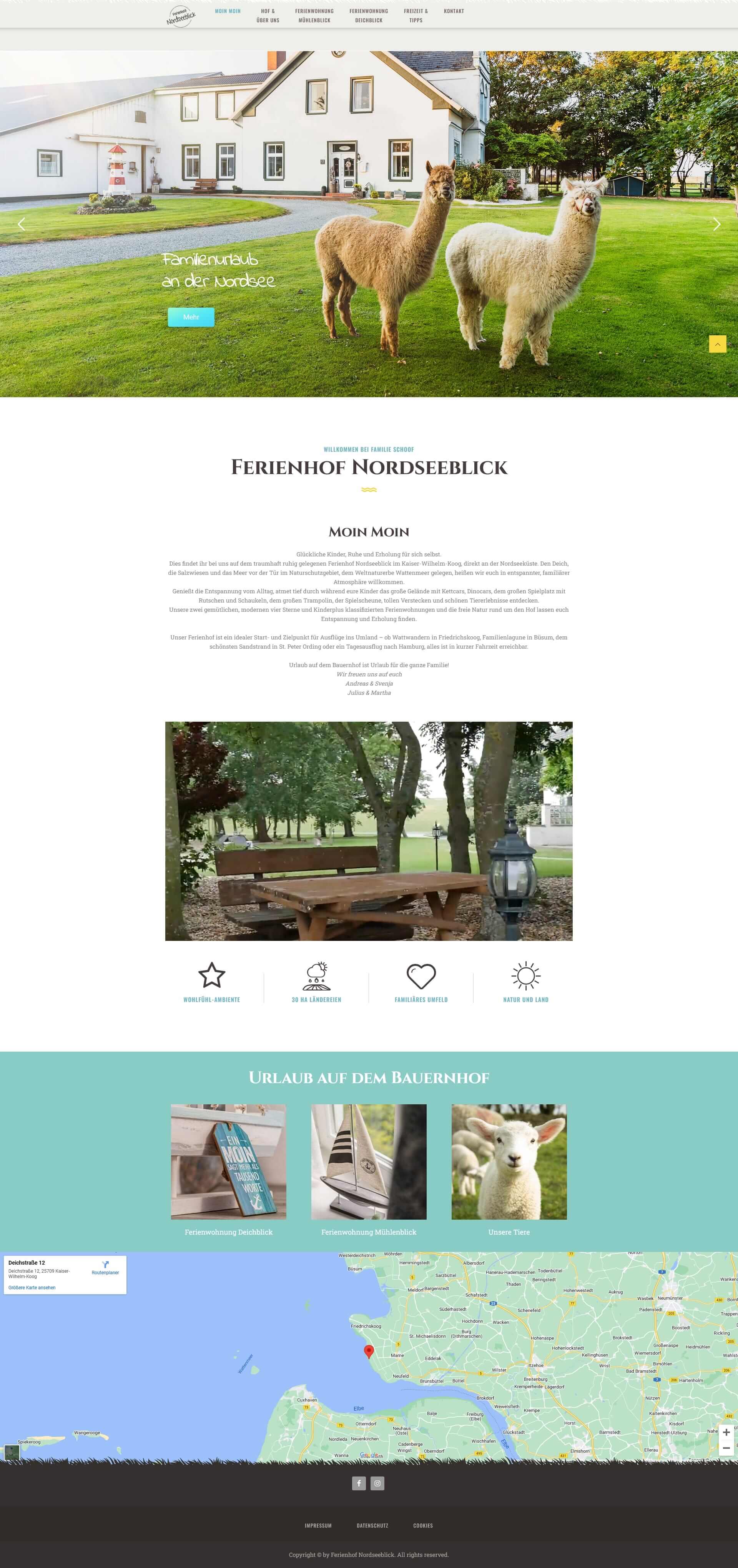 Nordzuwort Agentur Für Gestaltung Kunde Ferienhof Nordseeblick Web