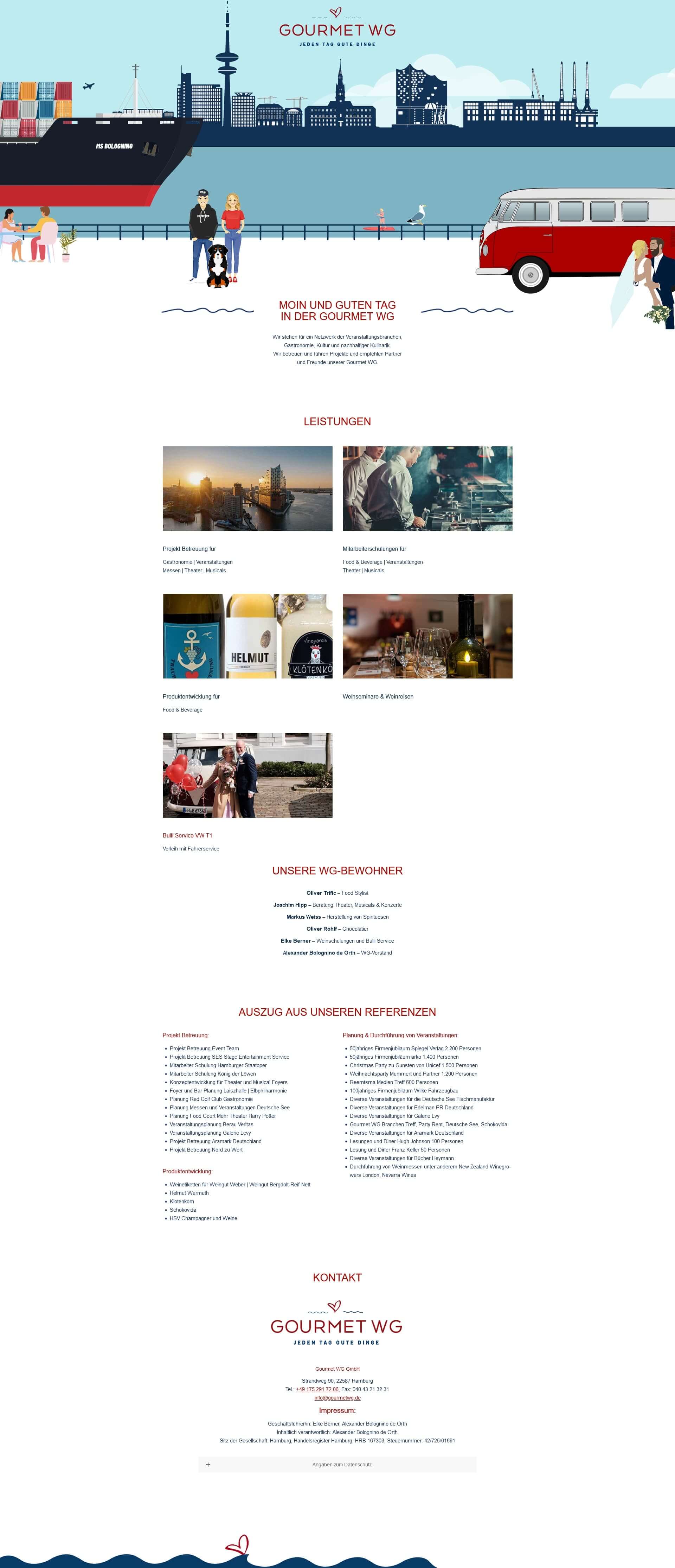 Nordzuwort Agentur Für Gestaltung Kunde Gourmet WG Hamburg Web