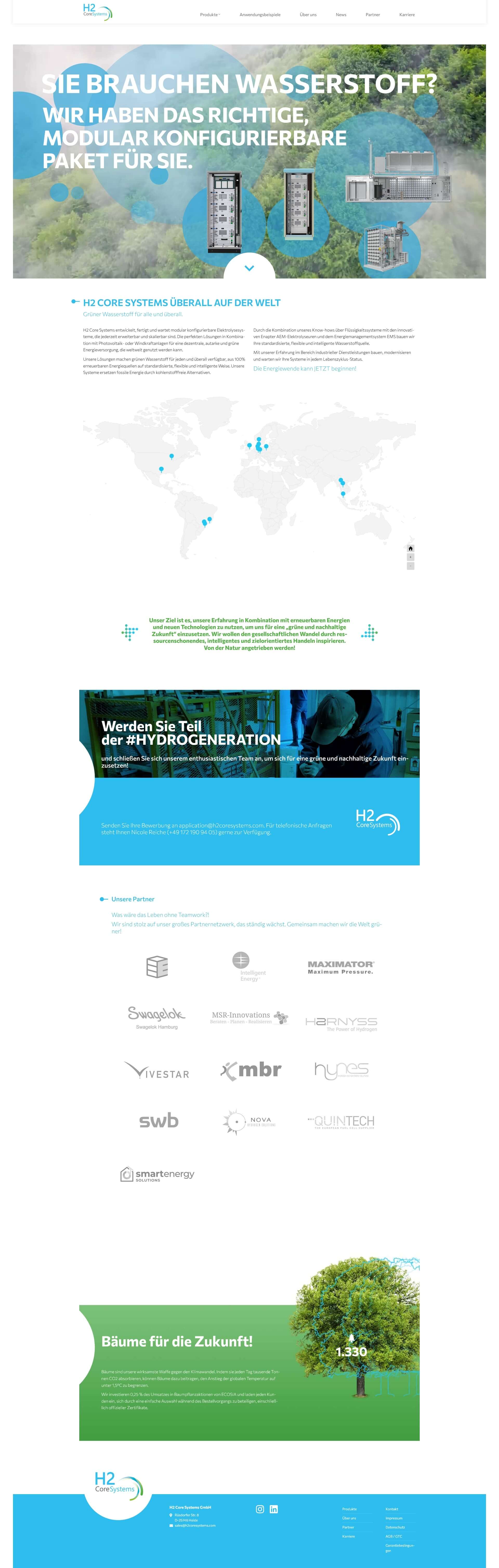 Nordzuwort Agentur Für Gestaltung H2 Core Systems Website