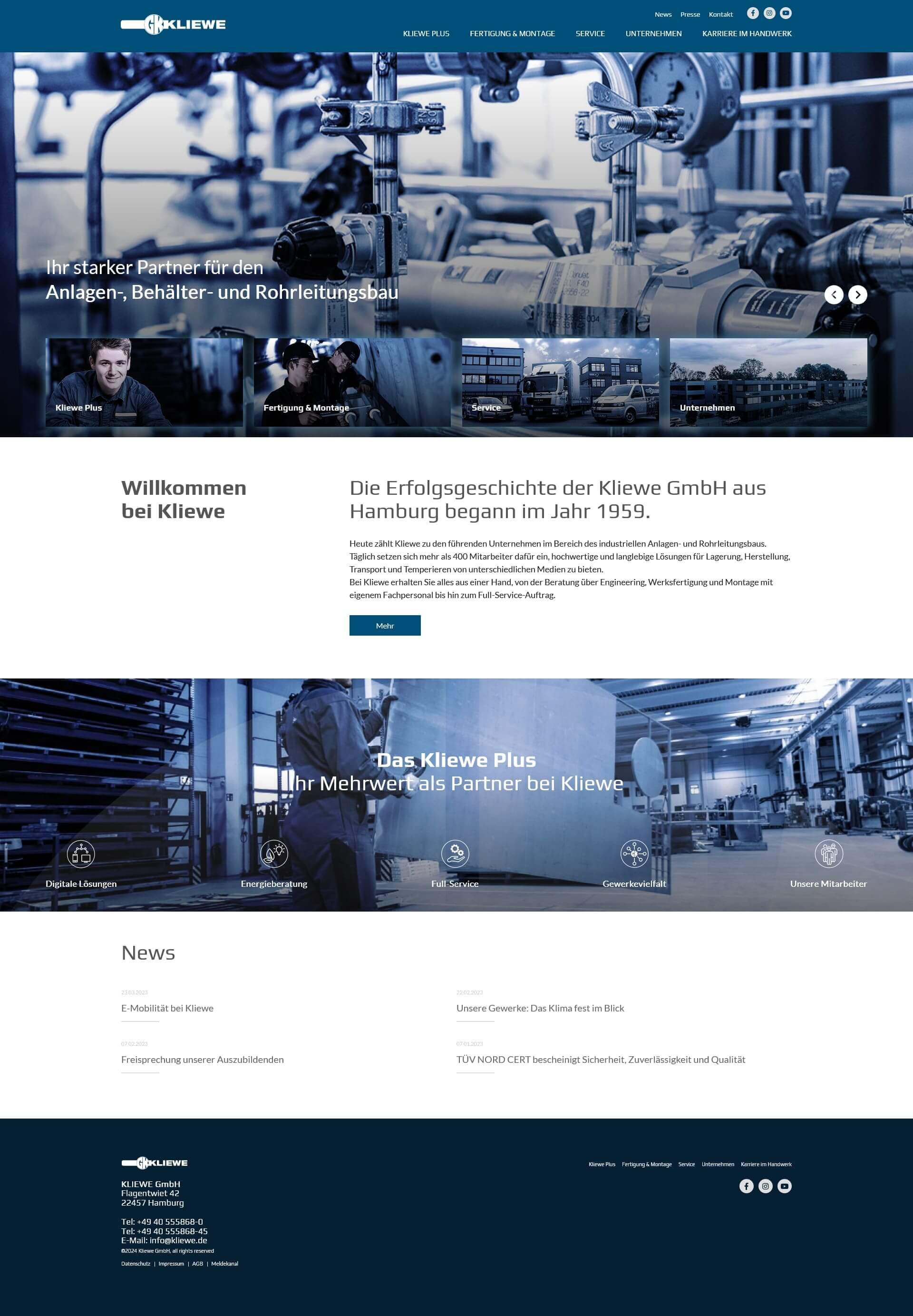 Nordzuwort Agentur Für Gestaltung Kunde Kliewe Web1