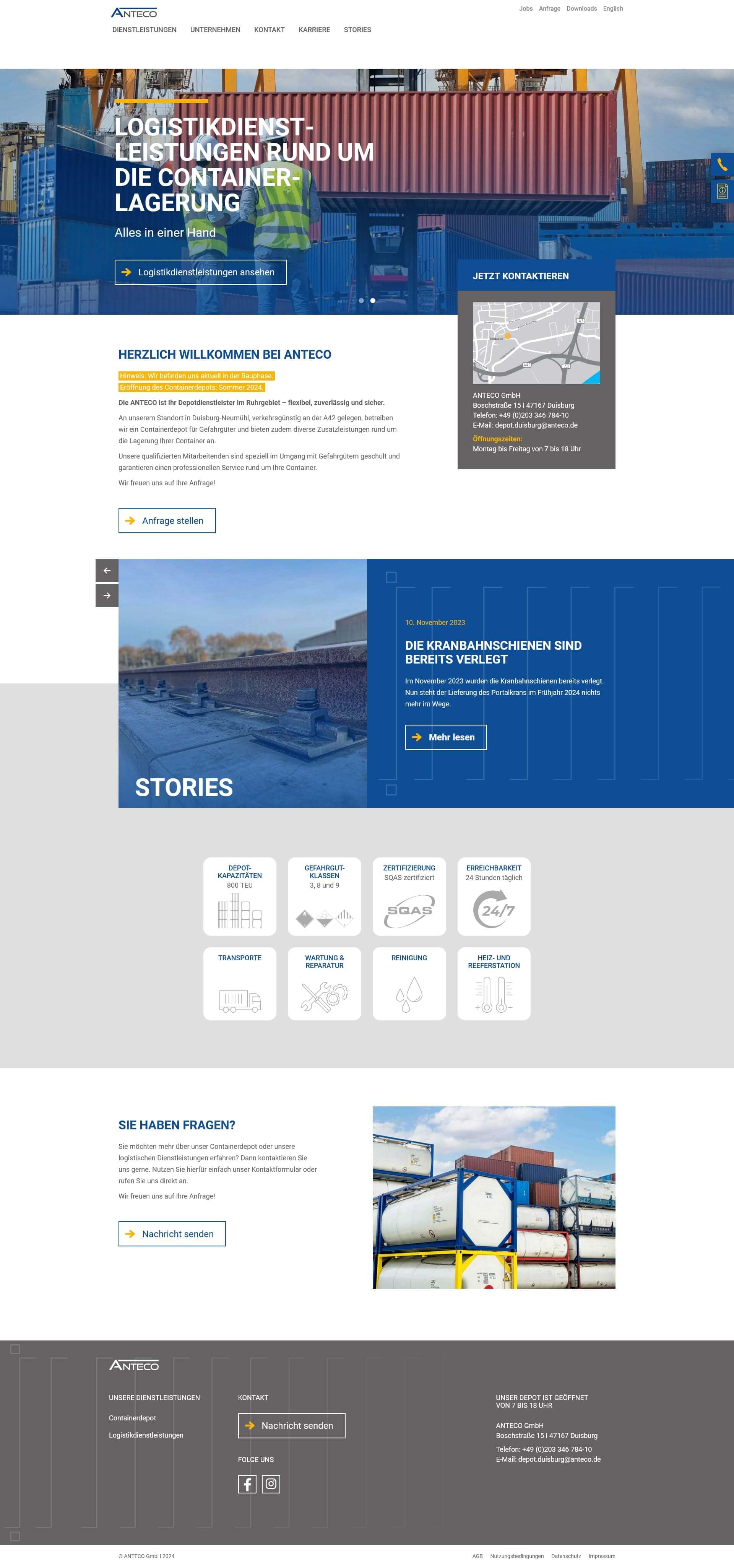 Nordzuwort Agentur Für Gestaltung Kunde Anteco Website1