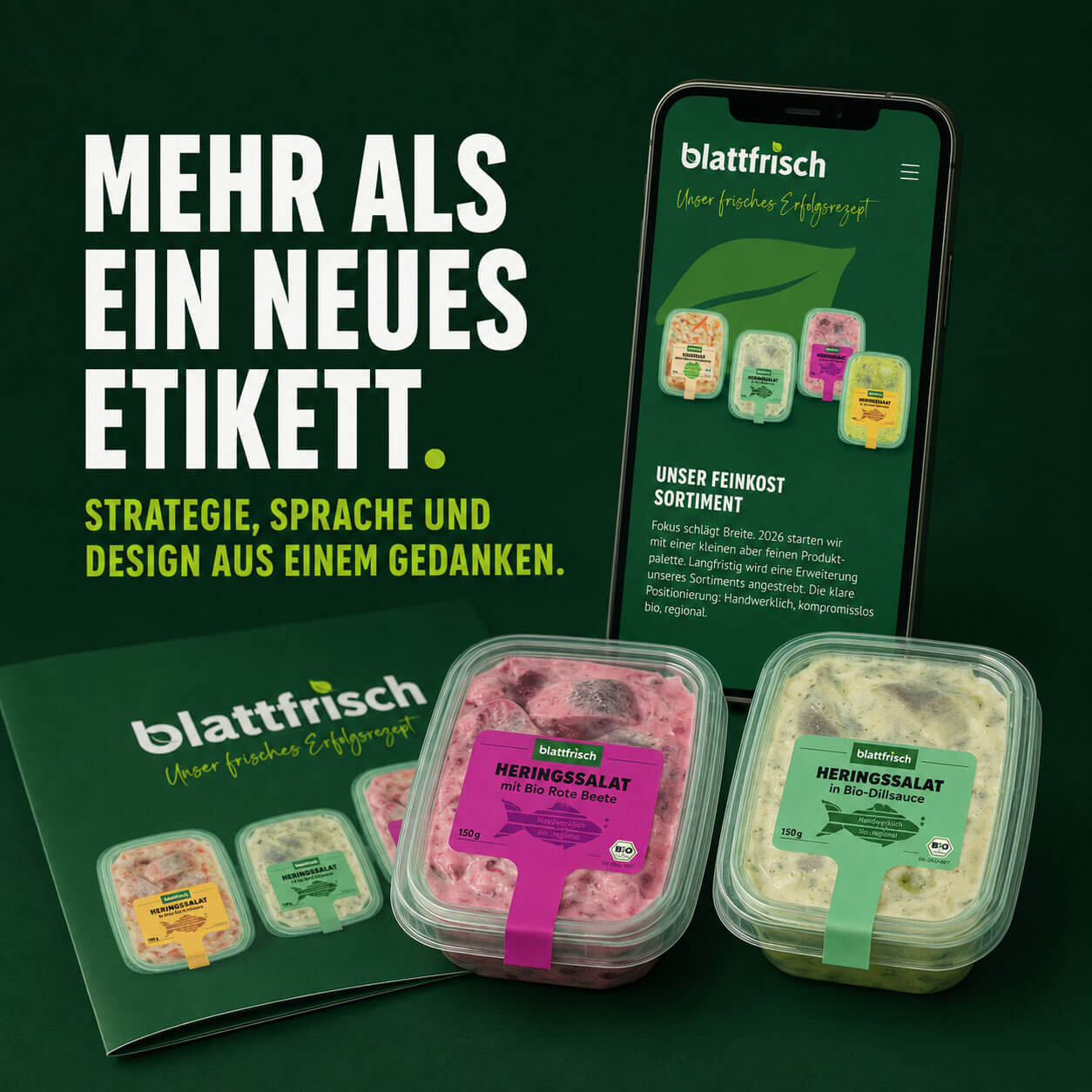 Nordzuwort Referenz Blattfrisch Bio Feinkost Kampagne