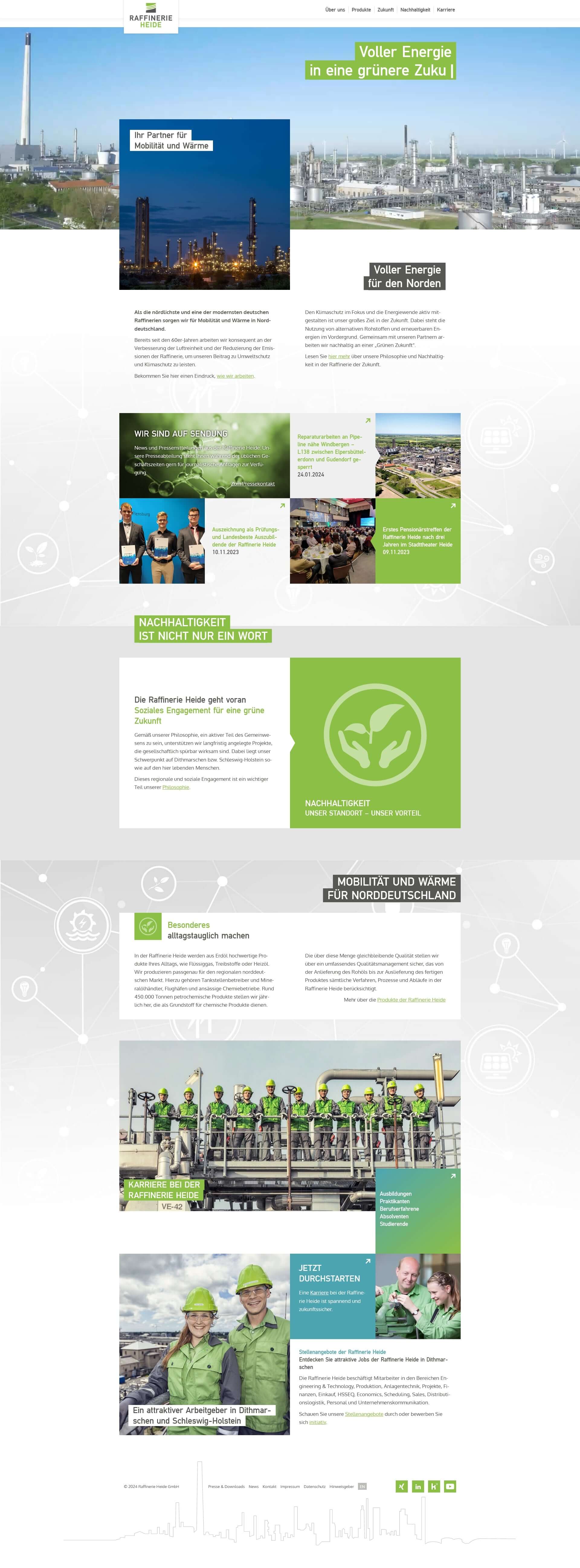 R2 Nordzuwort Agentur Für Gestaltung Raffinerie Heide Website
